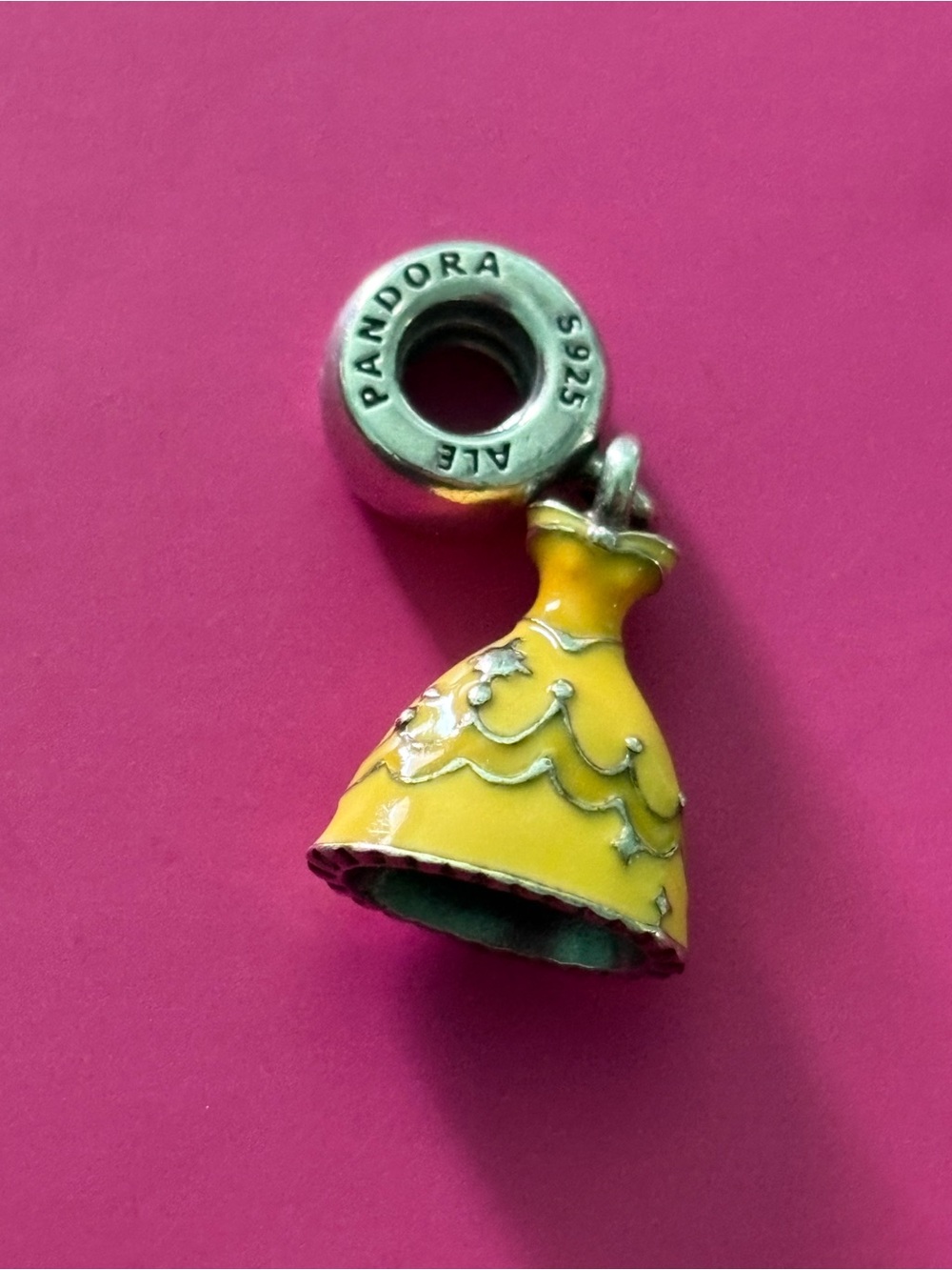 Pandora belle enamel Dress Dangle Charm